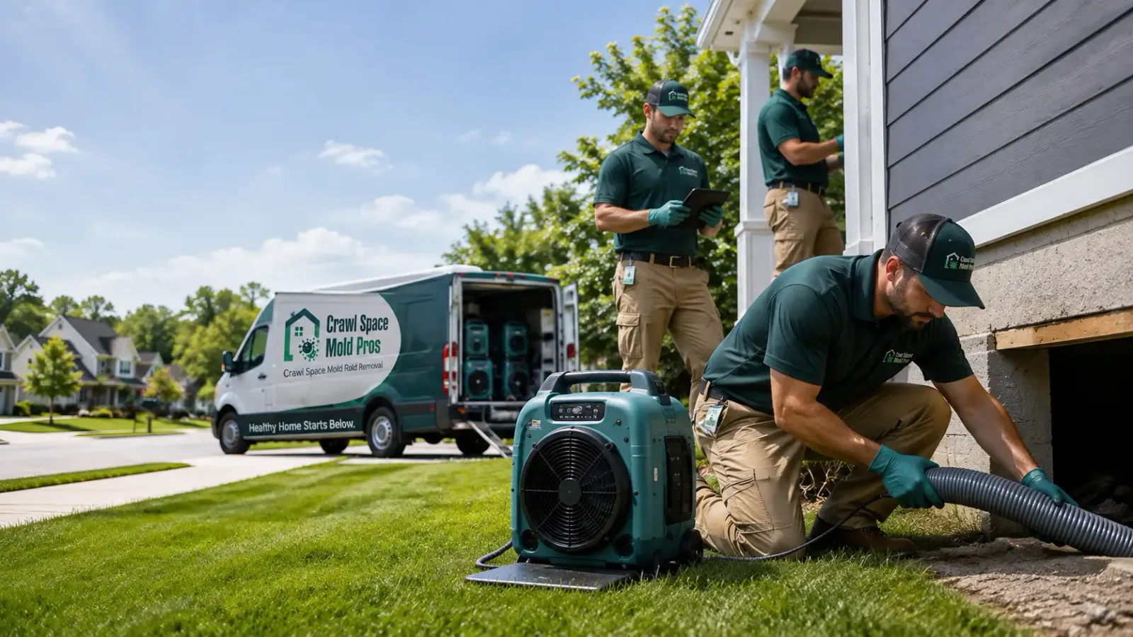 Crawl Space Mold Removal in Freeman, SD
